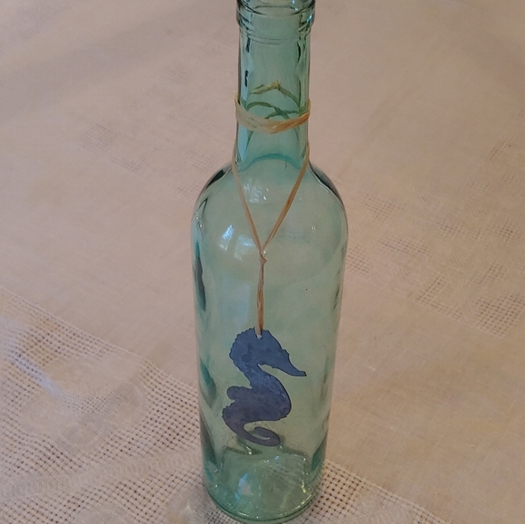 Seahorse Decorative Glass Bottle - Picture 6 of 11